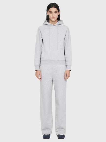 AllSaints Lily Cotton Pullover Hoodie Top, Grey Marl - view 2, Grey Marl