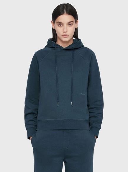 AllSaints Lily Cotton Hoodie, Blue, Blue