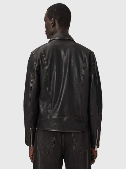 AllSaints Verdi Leather Jacket, Black - view 2, Black
