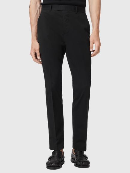 AllSaints Bay Cotton Rich Trousers containing LENZING™ ECOVERO™ Viscose, Black, Black