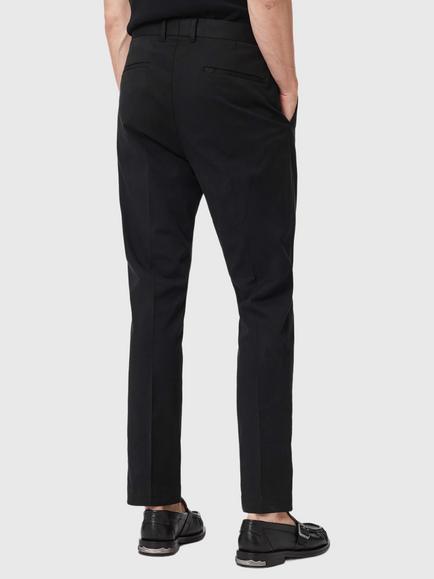 AllSaints Bay Cotton Rich Trousers containing LENZING™ ECOVERO™ Viscose, Black - view 2, Black