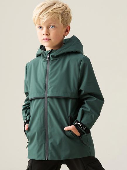 Angel & Rocket Kids' Brayden Hooded Jacket, Green, Green