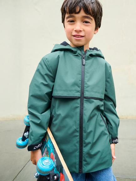 Angel & Rocket Kids' Brayden Hooded Jacket, Green - view 2, Green