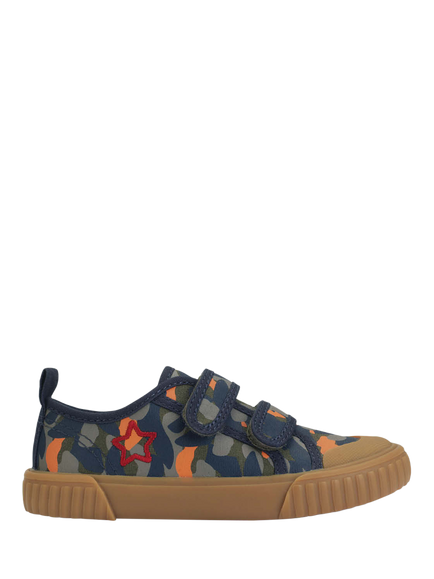 Start-Rite Kids' Tide Canvas Camo Trainers, Khaki, Khaki
