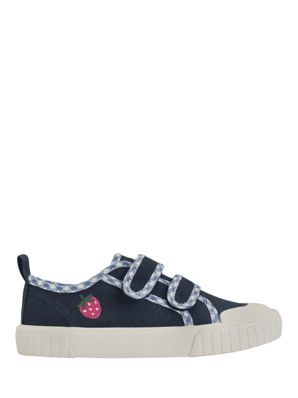 Start-Rite Kids' Tide Canvas Strawberry Trainers, Navy, Navy