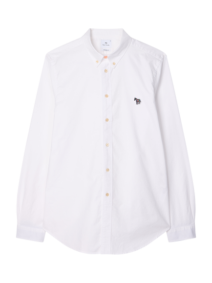 PS Paul Smith Regular Fit Cotton Shirt, 01_White, 01_white