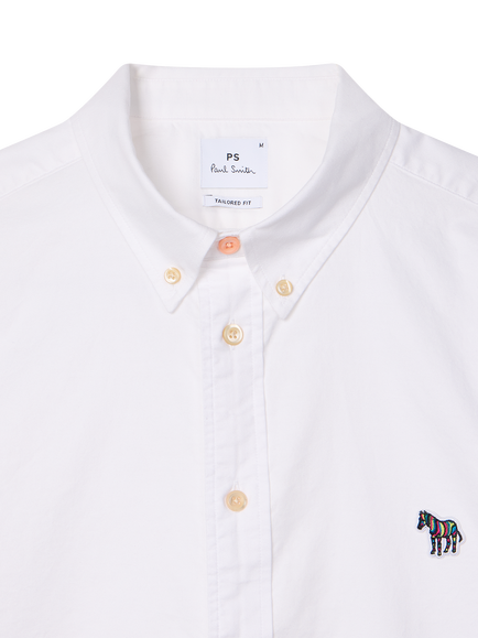 PS Paul Smith Regular Fit Cotton Shirt, 01_White - view 2, 01_white