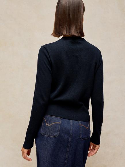White Stuff Lois Cardigan, Dark Navy - view 2, Dark Navy