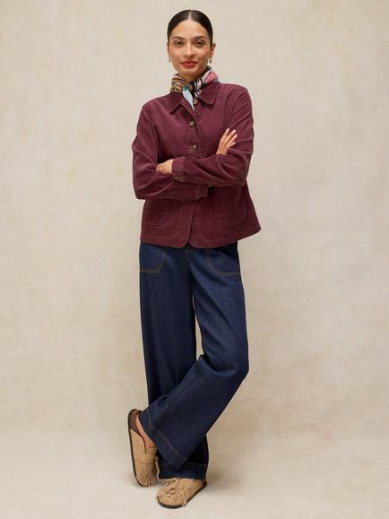 White Stuff Carrie Corduroy Jacket, Dus Pink, Dus Pink