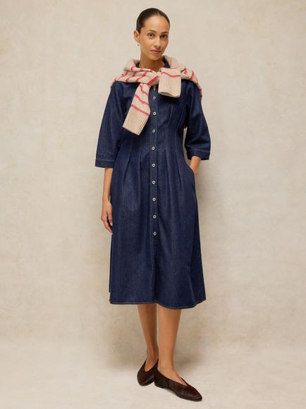 White Stuff Luna Denim Dress, Dark Denim, Dark Denim