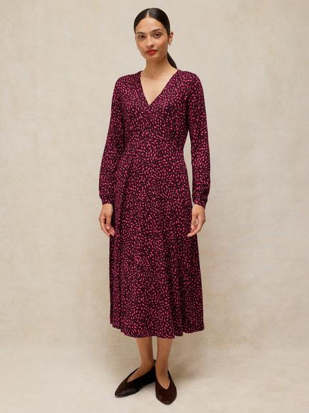 White Stuff Megan Spot Print Dress, Pink/Multi, Pink/Multi