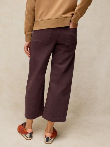 White Stuff Tia Wide Leg Jeans - view 2, Dark Brown
