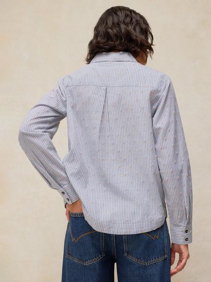 White Stuff Libby Striped Shirt, Blue/Multi - view 2, Blue/Multi