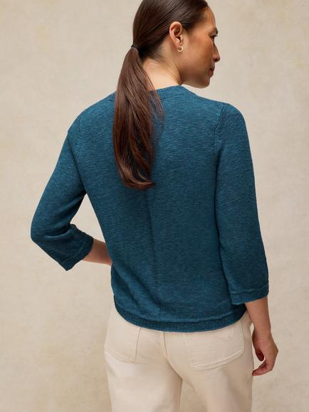 White Stuff Betsy Half Sleeve Cardigan, Dark Blue - view 2, Dark Blue
