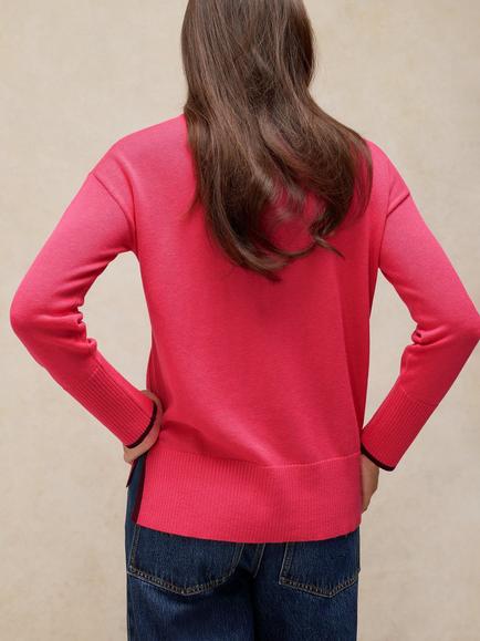 White Stuff Olive Fine Knit Jumper, Bright Pink - view 2, Bright Pink