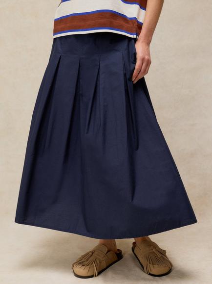 White Stuff Marlowe Flared Midi Skirt, Dark Navy, Dark Navy