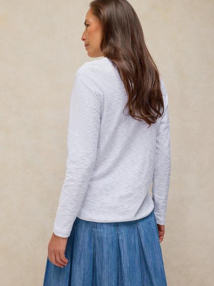 White Stuff Clara Long Sleeve T-Shirt, White/Multi - view 2, White/Multi