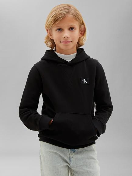 Calvin Klein Kids' Cotton Hoodie, Black - view 2, Black