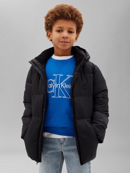 Calvin Klein Kids' Hooded Padded Jacket - view 2, Black