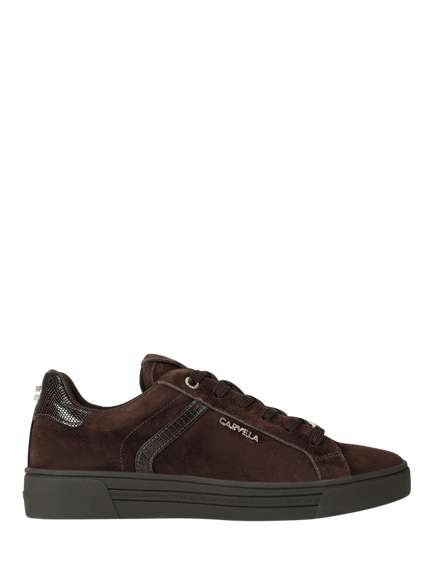 Carvela Daze Suede Trainers, Dark Brown, Dark Brown