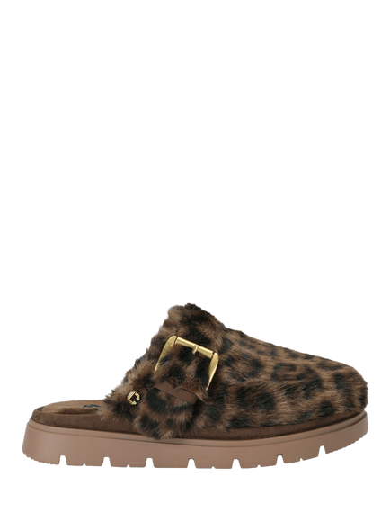 Carvela Pavillion Warm Faux Fur Mules, Brown, Brown