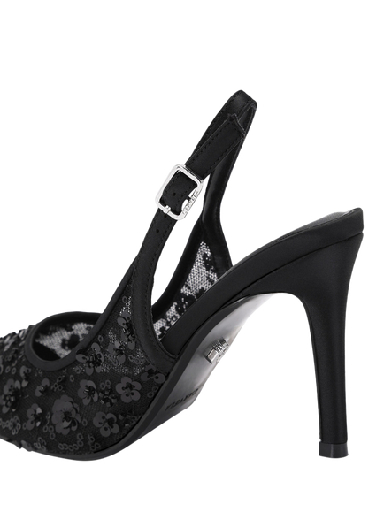 Carvela Ravenna Stiletto Heel Sequin Court Shoes - view 2, Black