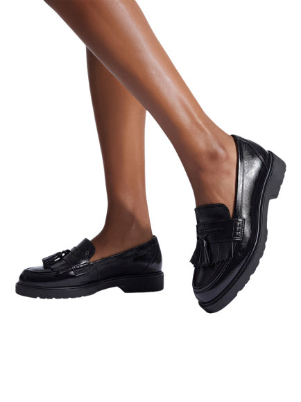 Carvela Sky Tassel Loafers, Navy - view 2, Navy