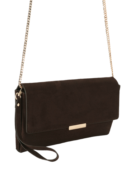 Carvela Amelia Clutch Bag, Dark Brown - view 2, Dark Brown
