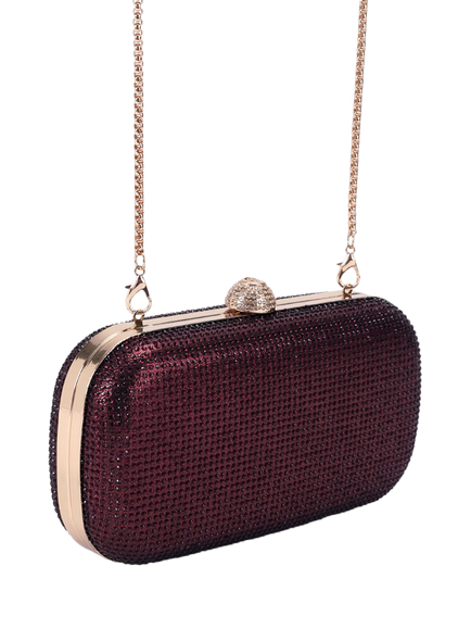 Carvela Cecilia Hard Clutch Bag, Red - view 2, Red