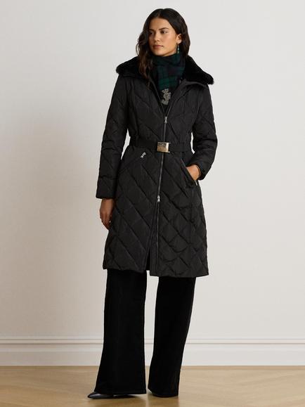 Lauren Ralph Lauren Quilted Puffer Coat, Black, Black