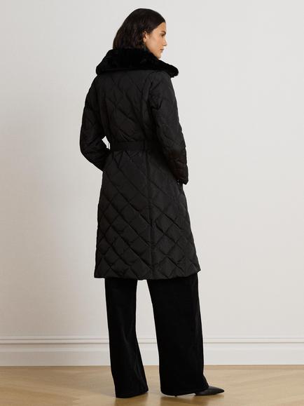 Lauren Ralph Lauren Quilted Puffer Coat, Black - view 2, Black