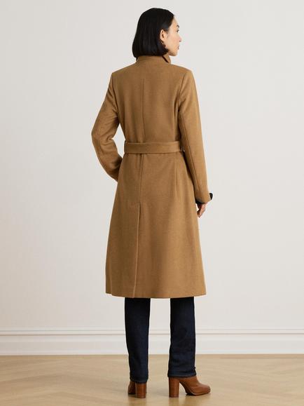 Lauren Ralph Lauren Wool Rich Overcoat, Brown - view 2, Brown