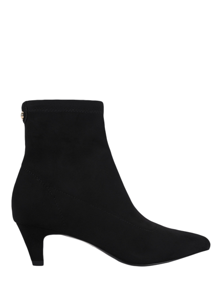 Carvela Franca Suede Low Kitten Heel Ankle Boots, Black, Black