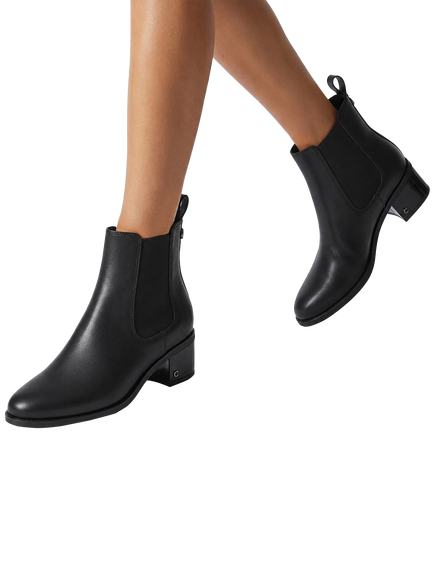 Carvela Contino Leather Ankle Boots, Black - view 2, Black