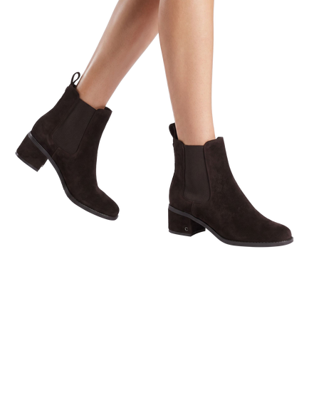 Carvela Contino Suede Ankle Boots, Dark Brown - view 2, Dark Brown