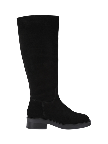 Carvela Napoli Suede Knee High Boots, Black