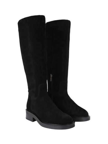 Carvela Napoli Suede Knee High Boots - view 2, Black