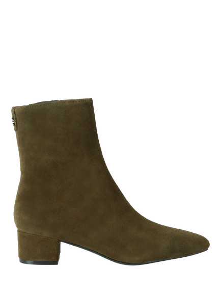 Carvela Suede Block Heel Ankle Boots, Khaki, Khaki