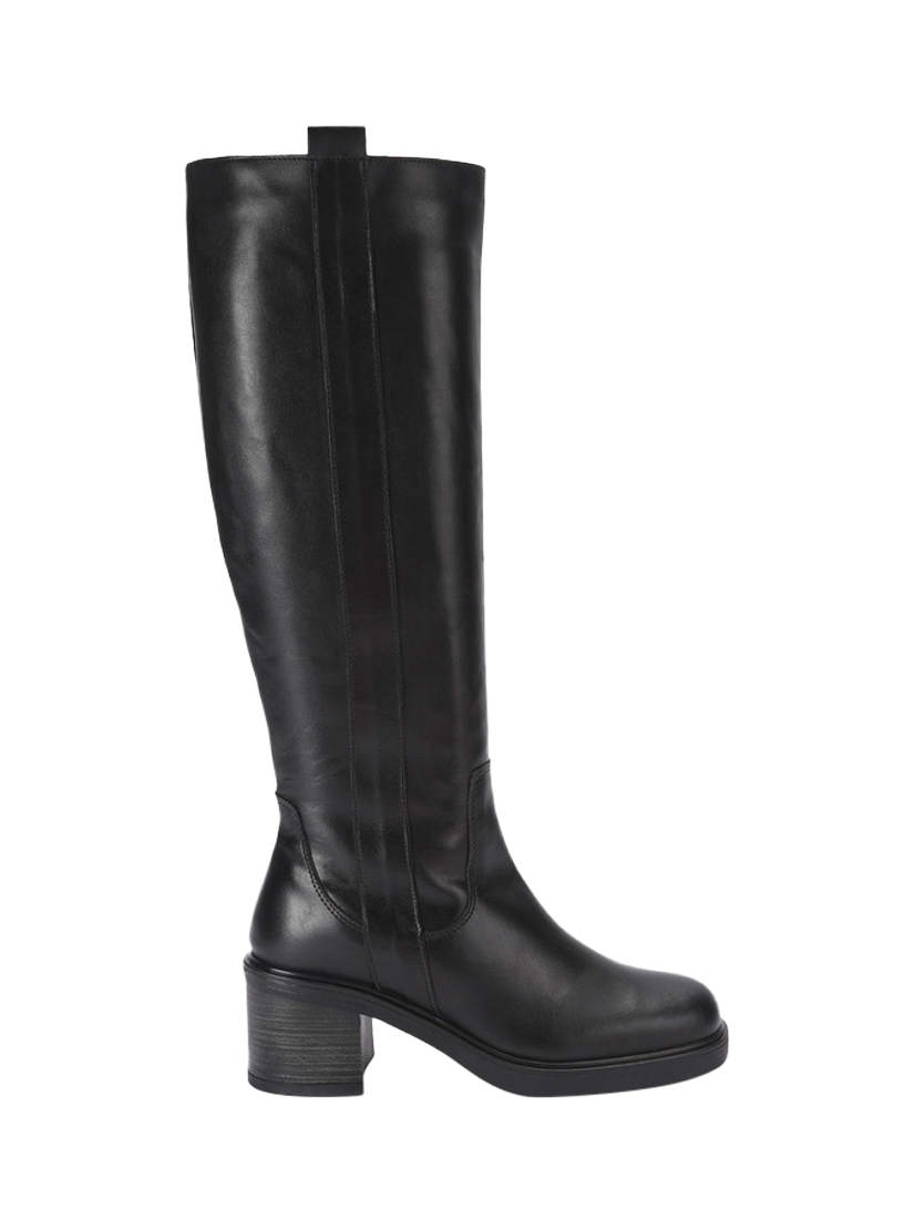 Carvela Rovato Leather Knee High Boots, Black, 8