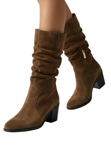 Carvela Salvetti Slouch Boots, Tan - view 2, Tan
