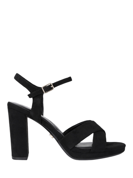 Carvela Nica Block Heel Platform Sandals, Black, Black