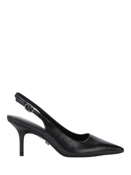 Carvela Spirit Slingback Pointed Heeled Courts, Black, Black