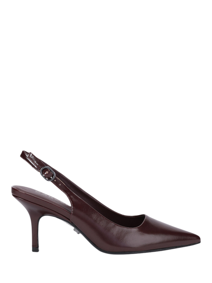 Carvela Spirit Slingback Pointed Heeled Courts, Red/Dark, Red/Dark