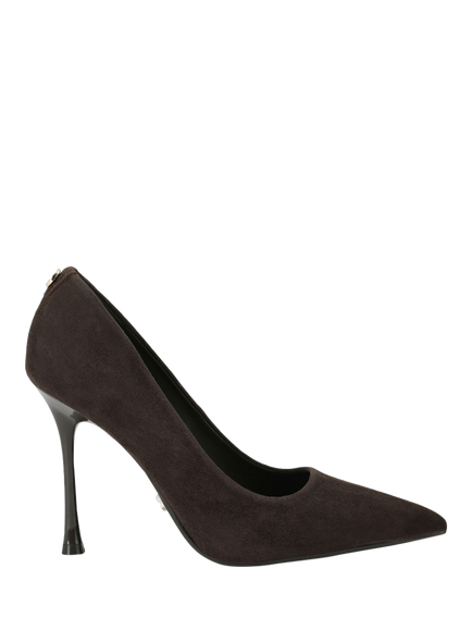 Carvela Incanto Suede Stiletto Heel Court Shoes, Dark Brown