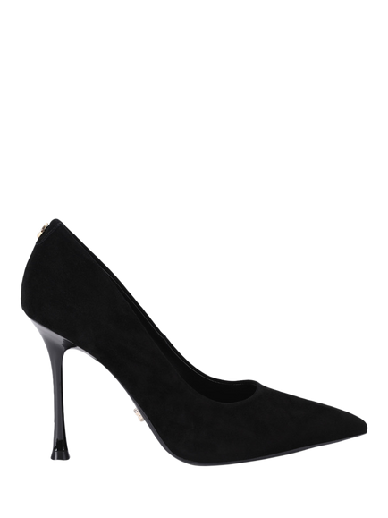 Carvela Incanto Suede Stiletto Heel Court Shoes, Black