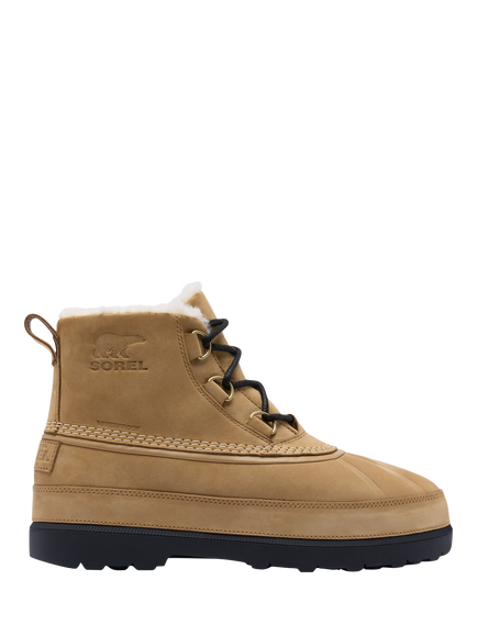 SOREL Ambler Fireside Waterproof Chukka Boots, Caribou Buff/Black, Caribou Buff/Black