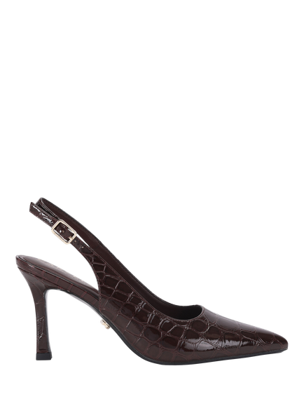 Carvela Corletta Croc Effect Slingback Court Shoes, Multi, Multi