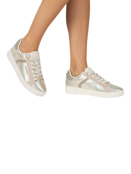 Carvela Daze Jewel Trainers, Gold Comb - view 2, Gold Comb