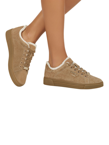Carvela Daze Warm Trainers, Camel - view 2, Camel