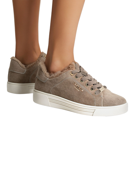 Carvela Daze Warm Trainers, Taupe - view 2, Taupe